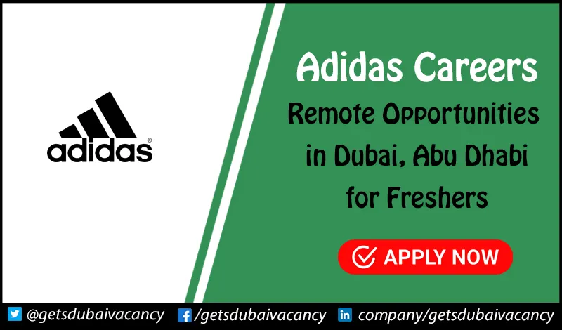 Adidas Careers for Freshers in UAE | Apply Online Adidas Careers