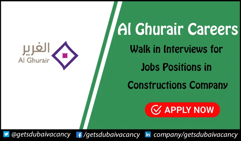 Al Ghurair Careers | Walk in interview for Freshers Al Ghurair Careers