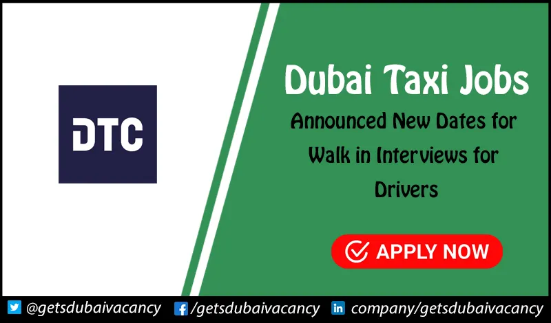 Dubai Taxi Jobs