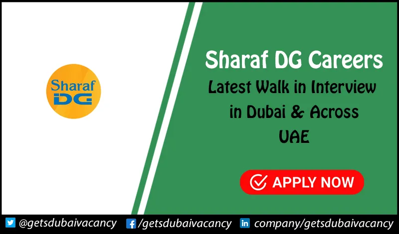 Sharaf DG Careers